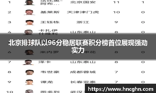 北京排球队以96分稳居联赛积分榜首位展现强劲实力